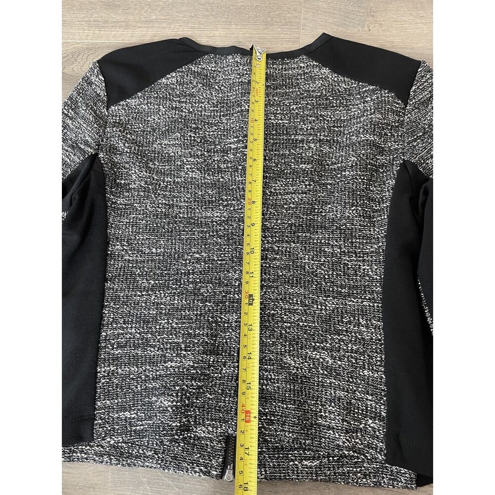 Eileen Fisher Jacket Womens 2P 4P Tweed Blazer PP Gray Black Minimalist - Picture 8 of 16